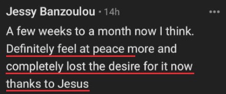 Completely lost the desire for it now, thanks to Jesus
